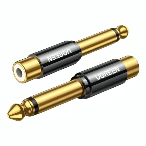 Adaptador Ugreen AV169 Macho 6.35mm a Rca Hembra