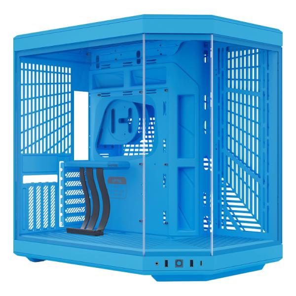 Case Gaming Hyte Y70 Mid Tower Sin Ventilación Incluida con Vidrio Frontal y Lateral CS-HYTE-Y70-BM - Azul