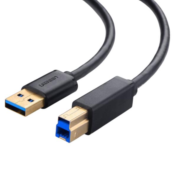 Cable Ugreen US210 USB 3.0 Am a Bm para Impresora 2M 10372 - Negro