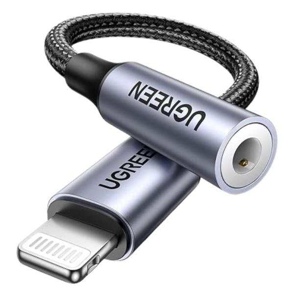 Cable de Extensión Ugreen US211 Lightning Macho a Hembra Redondo 10CM 30756 - Negro