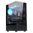Case RGB Formula V Line Crystal Z1+ Black Ar Mid Tower Ventiladores 3 de 120MM con Vidrio Frontal y Lateral 4711401663171 - Negro