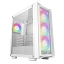 Case RGB Deepcool CC560 Mesh V2 Wh Mid Tower Ventiladores 4 de 120MM con Malla Frontal y Panel Lateral R-CC560-WHAMA4-G-2 - Blanco