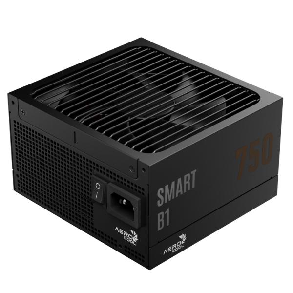 Fuente de Poder Aerocool Smart B1 750W 80 Plus Bronze No Modular Atx Acpb-sr75fuc.71 - Negro