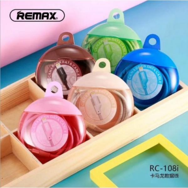 Cable USB Lightning RC-108I Camaroon Remax - Negro