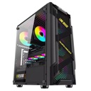 Case RGB Eagle Warrior Cg08q3ra003c Ventiladores 3 de 120MM Vidrio Lateral y Malla - Negro