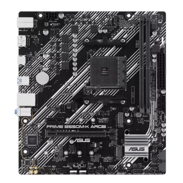 Tarjeta Madre Asus Prime B550M-K Argb AM4 Micro Atx DDR4 90MB1GC0-M0EAY0 - Negro