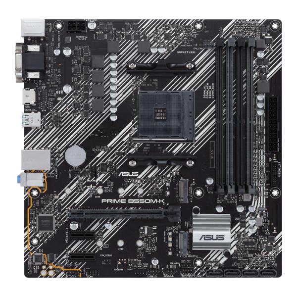Tarjeta Madre Asus Prime B550M-K AM4 Micro Atx DDR4 90MB14V0-M0EAY0 - Negro