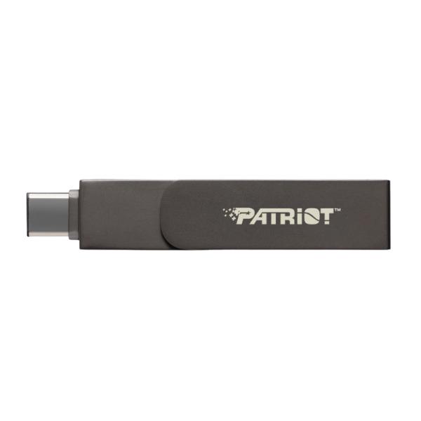 Memoria USB 128GB Patriot Iluxe Stick USB-C 3.2 Gen 1 Pi128gskm30cl - Gris Oscuro