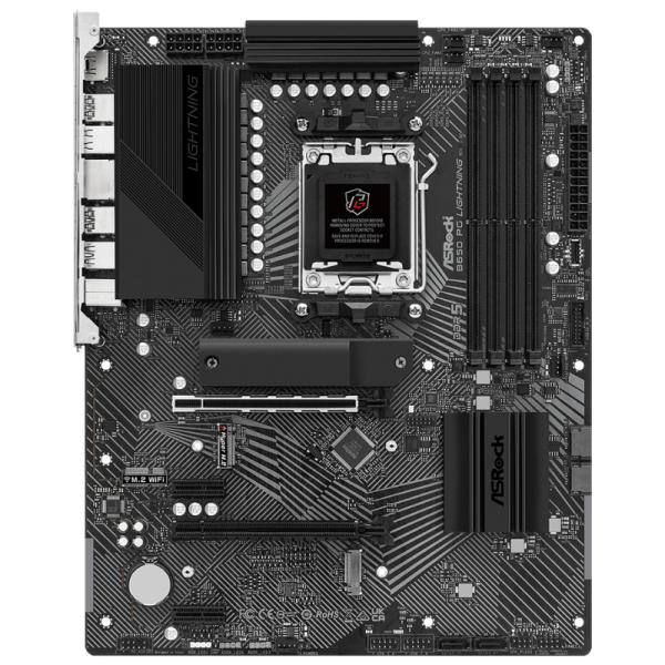 Tarjeta Madre Asrock B650 Pg Lightning WIFI AM5 Atx DDR5 MB-B650PGLIGHTW - Negro