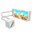 Enfriamiento Liquido RGB Gigabyte Gaming 240 Ice 2x120mm 240MM GP-GIGABYTE Gme 240I - Blanco