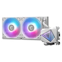 Enfriamiento Liquido RGB Mag Coreliquid I240 White Aio 240MM 306-7ZW7E21-C24 - Blanco