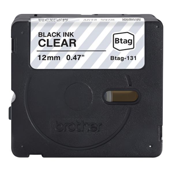 Cinta Etiquetado Brother BTAG131 12mm Transparente