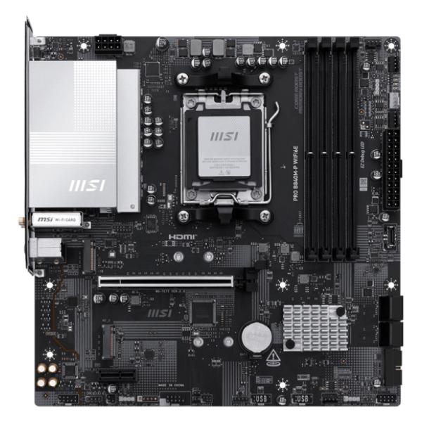 Tarjeta Madre Msi PRO B840M-P WIFI6E AM5 Micro Atx DDR5 911-7E77-002 - Negro