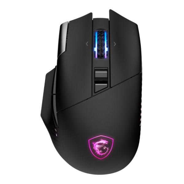 Mouse Gaming RGB Msi Versa PRO Inalámbrico 2.4 Ghz / Bluetooth Alámbrico USB 26000 Dpi S12-4301360-CLA - Negro