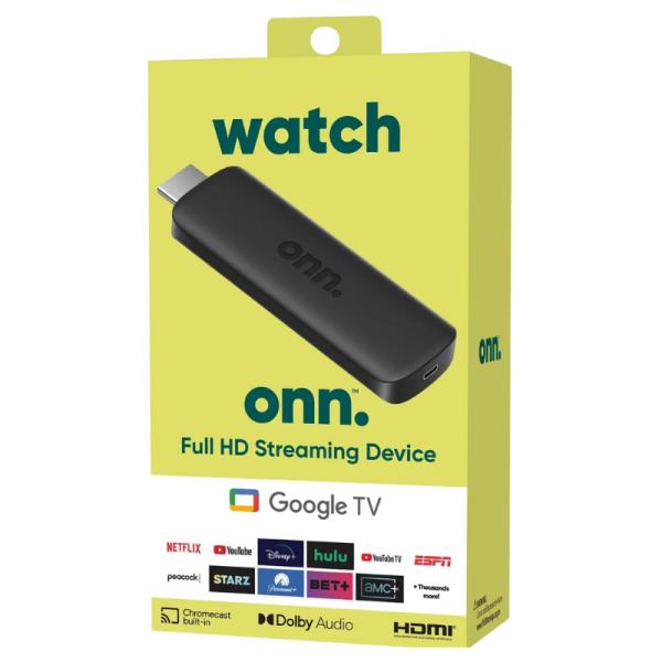 Dispositivo de Transmisión Onn Full HD 1080P Android Tv ONN-2333A-B - Negro