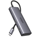 Hub Ugreen CM498 6 en 1 USB-C 2 Puertos HDMI 2 Puertos USB-A y 2 Puertos USB-C 4k@60hz 15852 - Gris