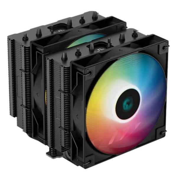 Enfriamiento de Aire RGB Deepcool AG620 Argb Lga2066/am5 2x120mm Hidráulico R-AG620-BKANMN-G-1 - Negro