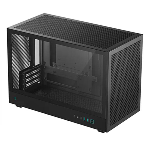 Case Deepcool RGB CH260 Mini Tower Sin Ventilación Incluida con Vidrio Lateral y Malla Frontal R-CH260-BKNGM0-G-1 - Negro