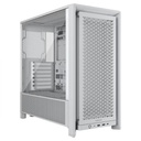 Case Corsair Frame 4000D Mid Tower con Vidrio Lateral y Malla Frontal CC-9011291-WW - Blanco