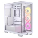 Case RGB Corsair Icue Link 3500X White Mid Tower Ventiladores 3 de 120MM con Vidrio Lateral y Frontal CC-9011281-WW - Blanco