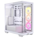Case Corsair 3500X Argb White Mid Tower Ventiladores 3 de 120MM con Vidrio Lateral y Frontal CC-9011279-WW - Blanco