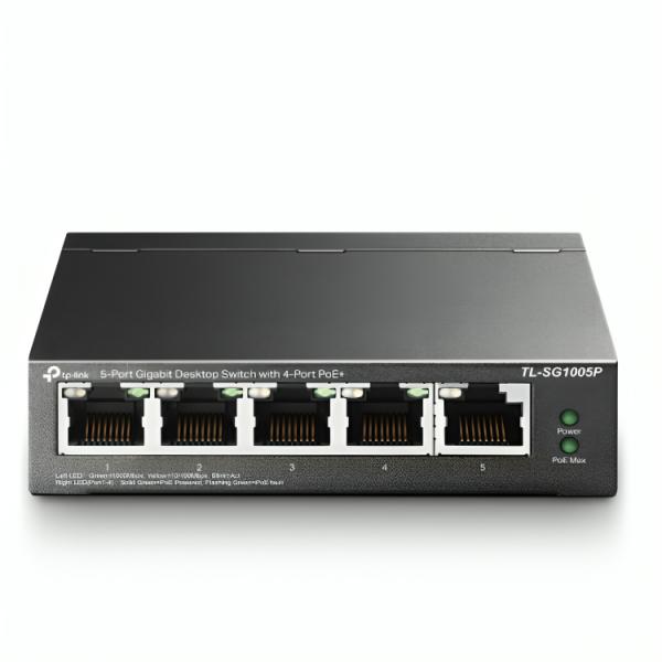 Switch TP Link 5 Puertos Gigabit PoE+ TL-SG1005P
