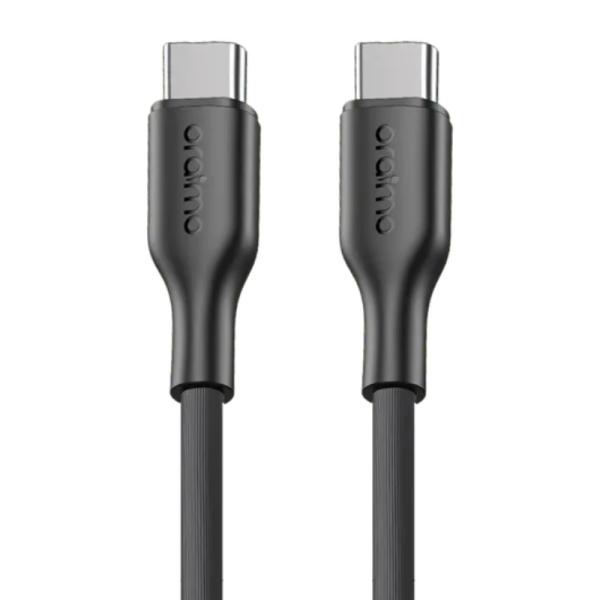 Cable Oraimo USB-C a USB-C Robustline 60W 1.5m OCD-114CC - Negro