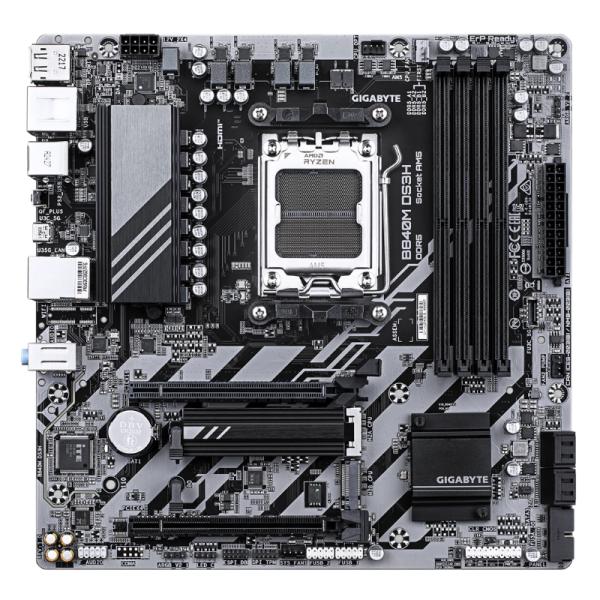 Tarjeta Madre Gigabyte B840M DS3H AM5 Micro Atx DDR5 - Negro/plateado