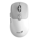 Mouse Genius NX-8080S Inalambrico (bluetooth / 2.4ghz) 1600DPI 31030042401 - Blanco/gris
