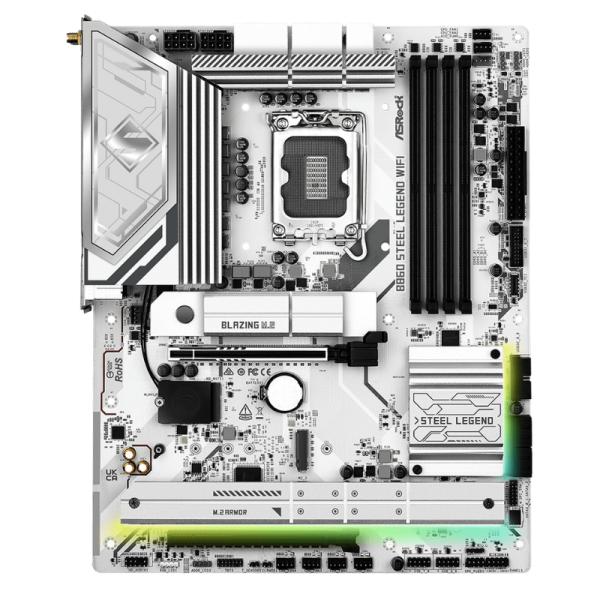Tarjeta Madre Asrock B860 Steel Legend WIFI LGA1851 Atx DDR5 - Blanco