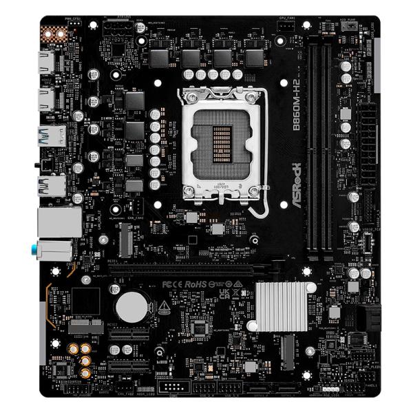 Tarjeta Madre Asrock B860M-H2 Micro-ATX DDR5 LGA1851 Negro