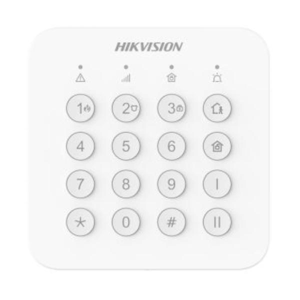 Teclado para Alarma Inalambrico Hikvision Ax Home Ds-pk201b-wb(o-std) 433.1-433.7 Mhz Corriente Maxima 190 Ma Alcance de Hasta 1000M 302402336 - Blanco