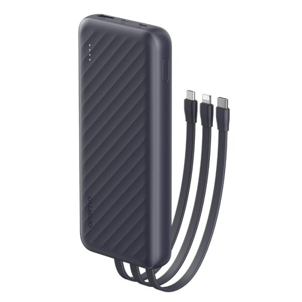 Power Bank Oraimo Slice Link PRO 10000mAh con 3 Cables - Gris