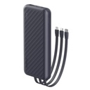 Power Bank Oraimo Slice Link PRO 10000mAh con 3 Cables - Gris