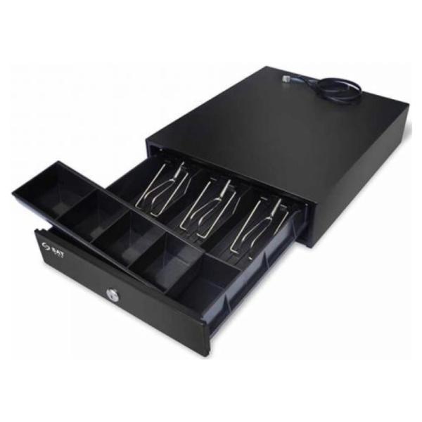 Gaveta de Dinero Sat America RS100 300x360x80mm 4 Compartimentos