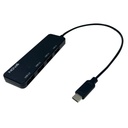 Hub Nova Ahb1s240001c 5 en 1 USB-C 4 Puertos UBS-A 2.0 480MBPS - Negro