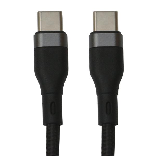 Cable USB-C a USB-C Nova FAD31918001C 65W 1.8m Nylon Carga Rapida - Negro