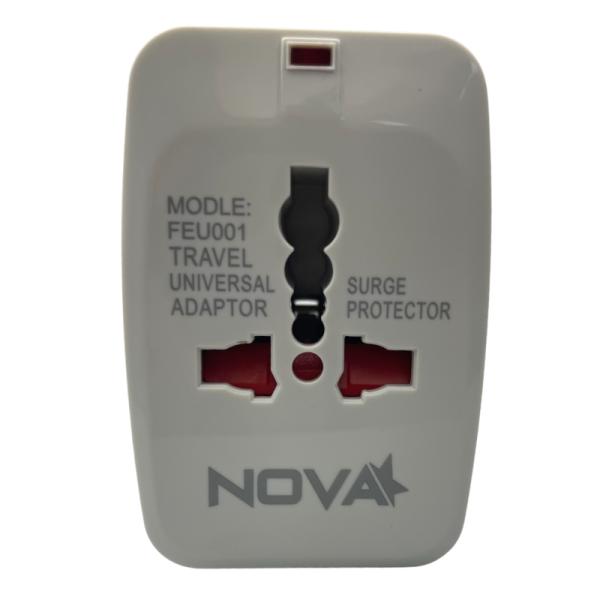 Adaptador Universal Nova FEU001001C para Viajes - Blanco