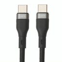 Cable USB-C a USB-C Nova FAD32131001C 100W 3M Nylon Carga Ultra Rapida - Negro