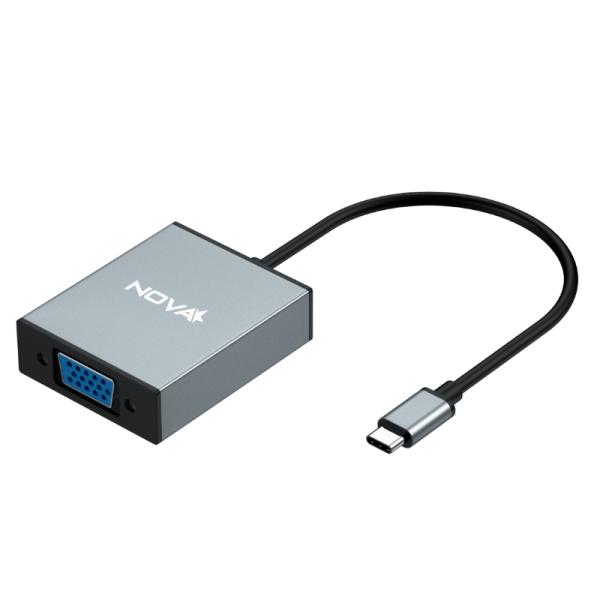 Adaptador Nova Faa301cv001c USB-C a VGA 0.15m - Plateado