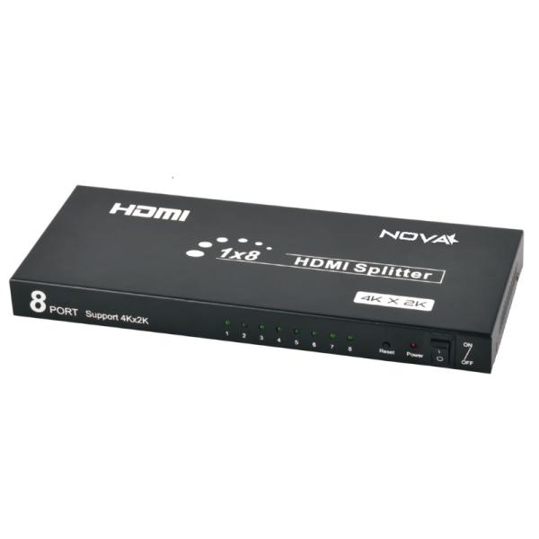 Splitter Nova FAA38318001C de 8 Puertos HDMI 4k@30hz - Negro