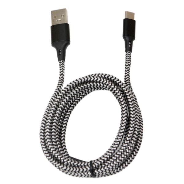 Cable USB-C a USB-A 2.0 Nova FDA31118001C Carga Rapida 1.8m Nylon - Negro