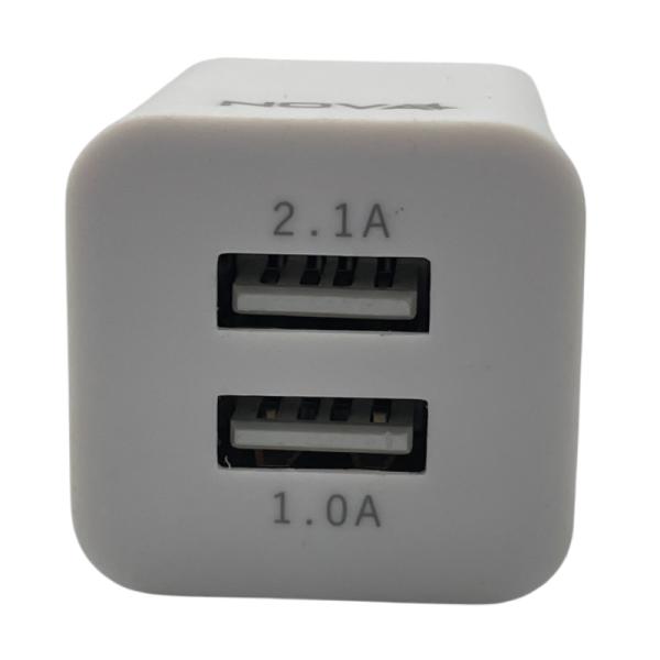 Cargador de Pared Nova Pa010rbu001c 10W 2 Puertos USB-A - Blanco