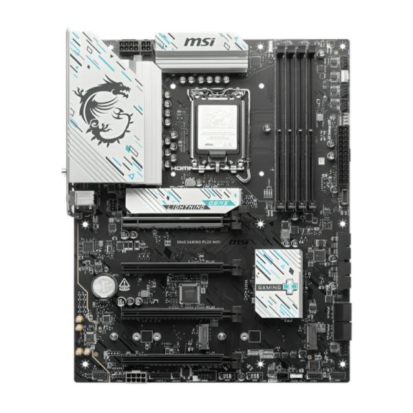 Tarjeta Madre Msi B860 Gaming Plus WIFI LGA1851 Atx DDR5 911-7E41-003 - Negro / Blanco