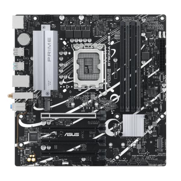 Tarjeta Madre Asus Prime B760M-A AX6 II-GSI LGA1700 M-ATX DDR5 90MB1JH0-MVABY1 - Negro / Blanco