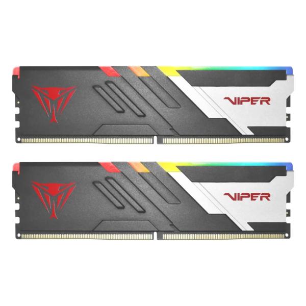 Memoria RAM Pc 64GB (2x32gb) Patriot Viper Venom RGB DDR5 5600MHZ CL40 1.35v Pvvr564g560c40k - Gris