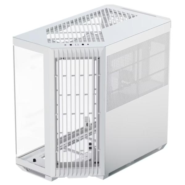 Case Apnx V1-WT-V1 Mid Tower Sin Ventilación Incluida con Vidrio Lateral y Malla Frontal Angulada Apcm-vi01003.21 - Blanco