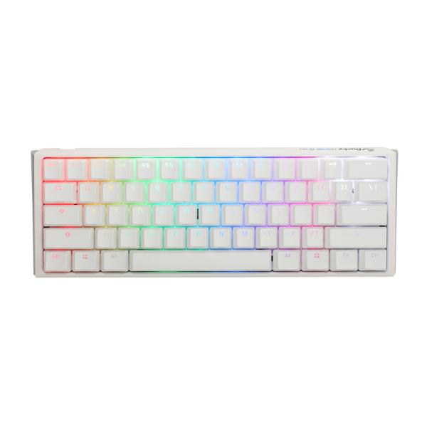Teclado Gaming RGB Ducky One 3 Mini Mecánico USB-C Español Switch Plateado DKON2161ST-PESPDPWWWSC1 - Blanco