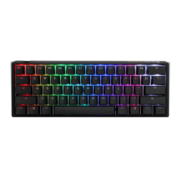 Teclado Gaming RGB Ducky One 3 Mini Mecánico USB-C Español Switch Café DKON2161ST-BESPDCLAWSC1 - Negro