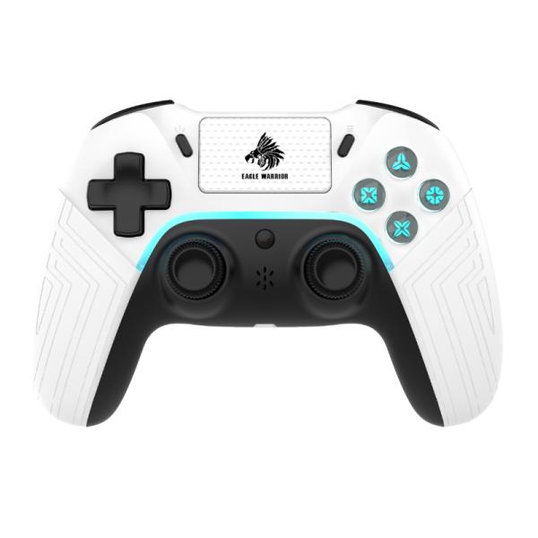 Game Pad Eagle Warrior FG02B Compatible con PS4 Inalambrico Bluetooth con Función Completa - Blanco